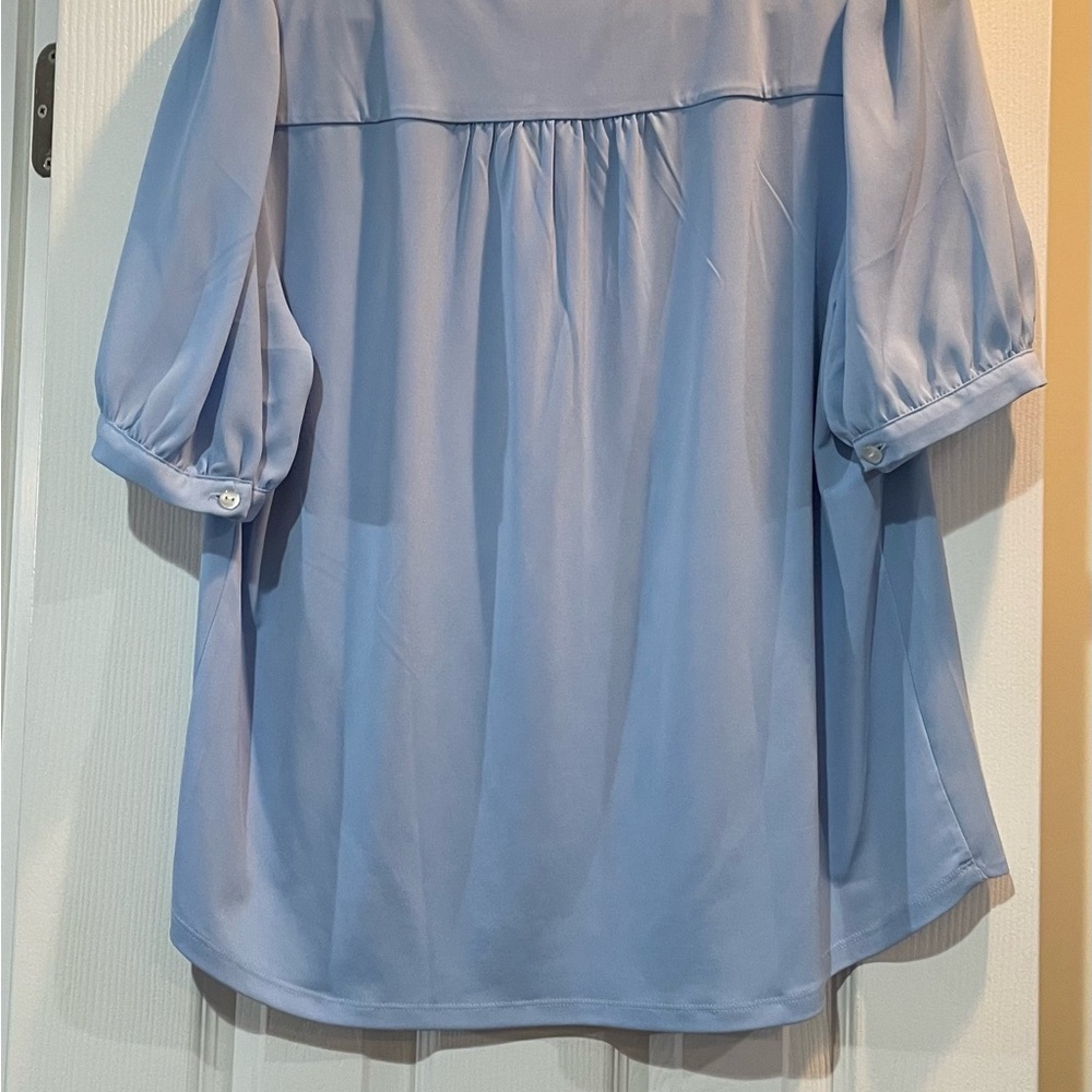 Ann Taylor Soft Blue Blouse - Picture 2 of 3